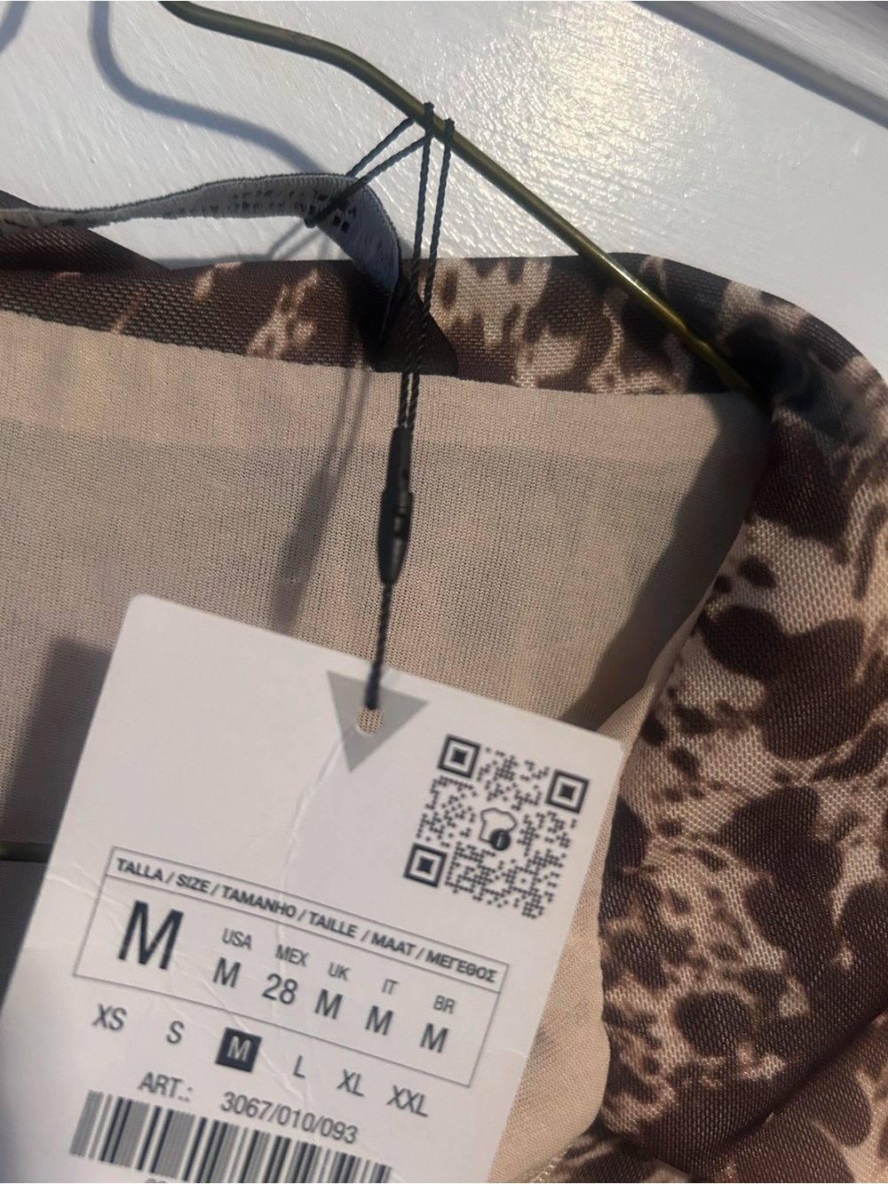 ZARA influencer viral animal print Collared Short Sleeve zip up Bodysuit - Picture 3 of 4